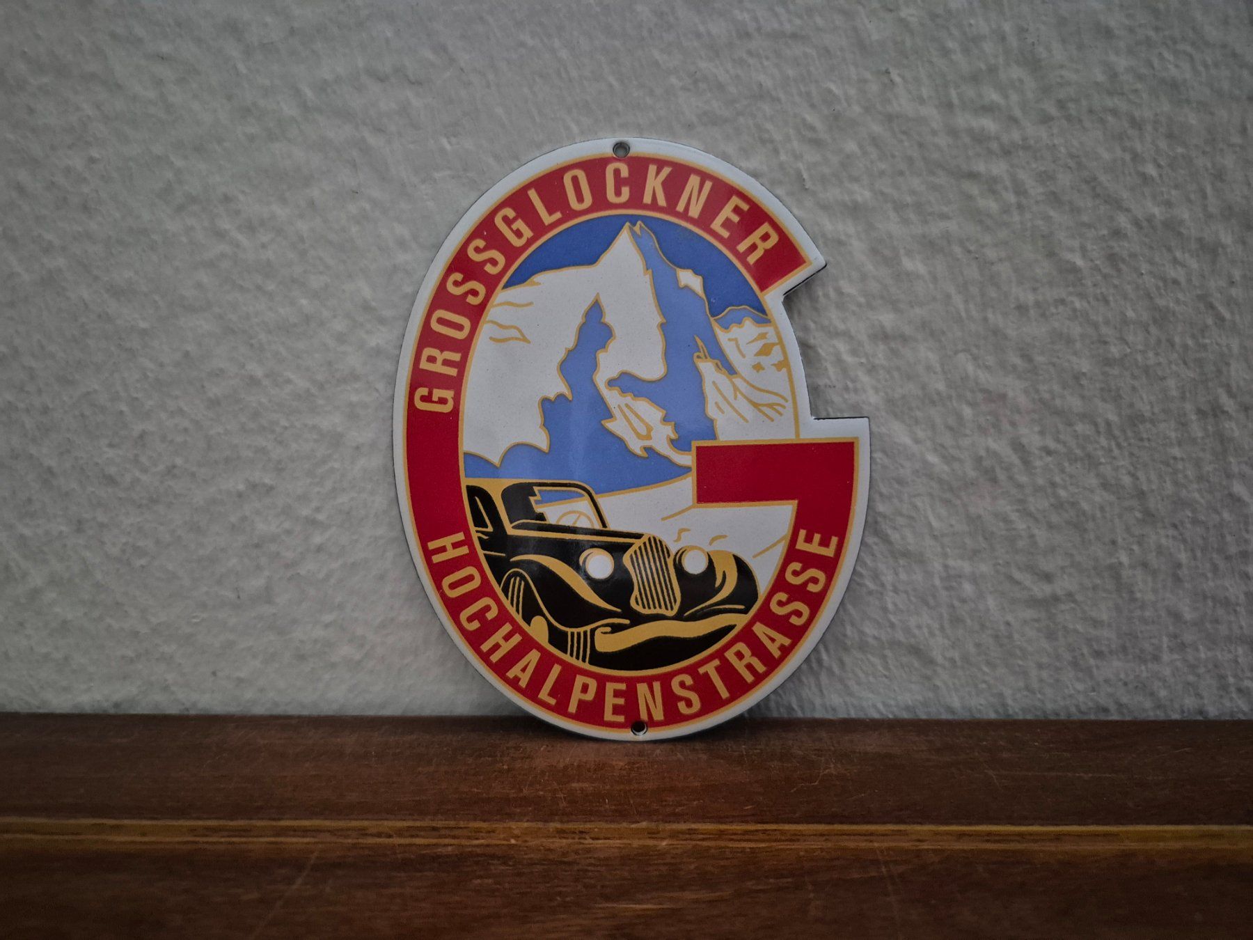 Insegne: Emailschild Grossglockner Alpen Berge Service Emaille Schild – Nuovo (secondo la descrizione) da Schaffhausen venduto da pfanis09
