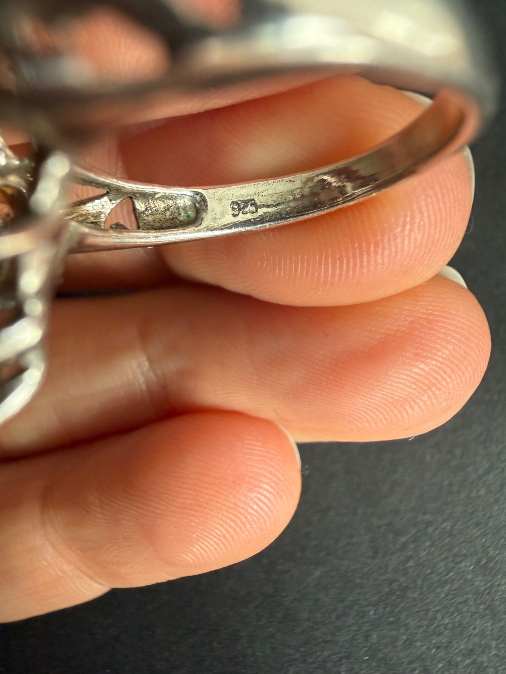 Anelli: Silber Ring mit Citrine 925, vergoldet – Usato da Spiegel b. Bern venduto da Rogger72 2