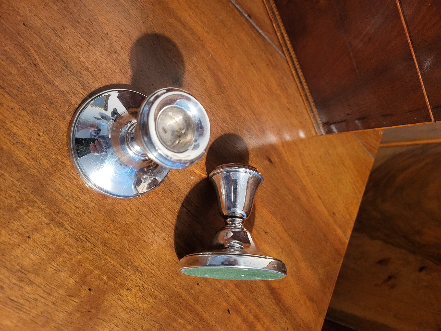 Portacandele: Zwei Kerzenständer Sterling Silber 925 – Usato da Schaffhausen venduto da Bobi013 2