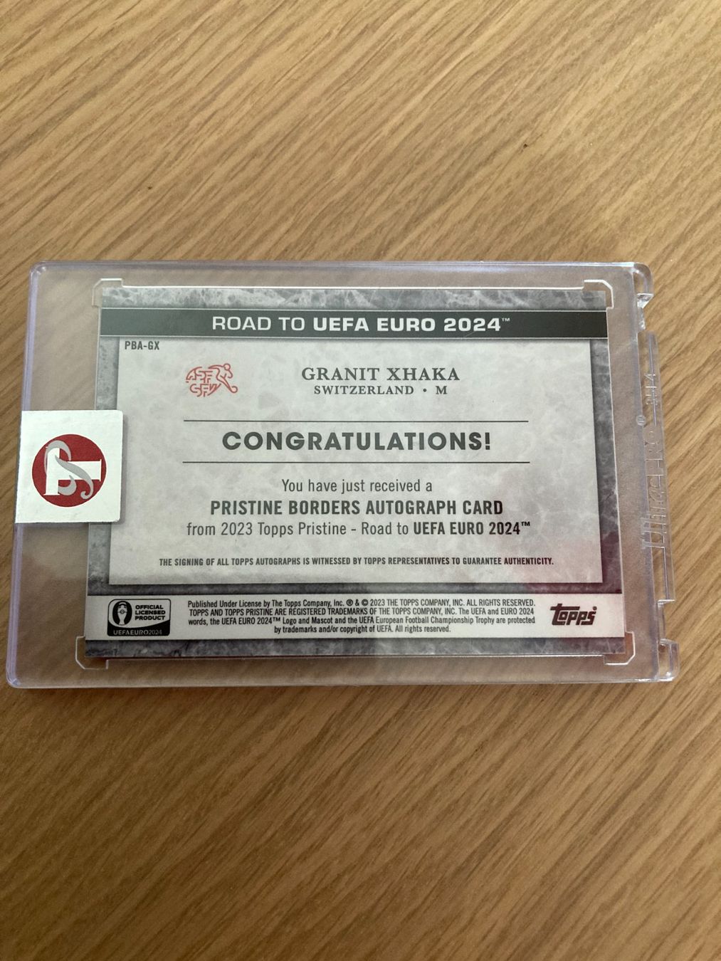 Topps Cartes à collectionner: Topps Pristine Euro 2024 - Granit Xhaka Auto – D'occasion à La Tour-de-Peilz par Tyalos_Cards 1