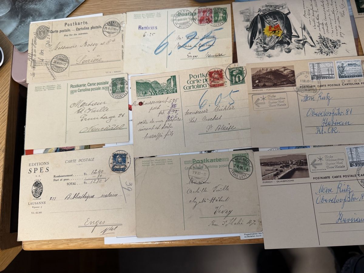 Cartoline postali: 80 PK/AK und Maximumkarten Schweiz ab Alt – Usato da Murgenthal venduto da Tina_4055 4