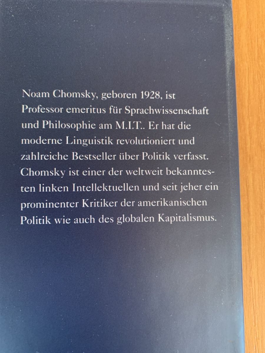 Libri: Noam Chomsky - Wer beherrscht die Welt – Nuovo (secondo la descrizione) da Auslikon venduto da Moisefeder 3