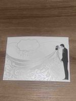 Hochzeitseinladung Brautpaar Design Weiss Used