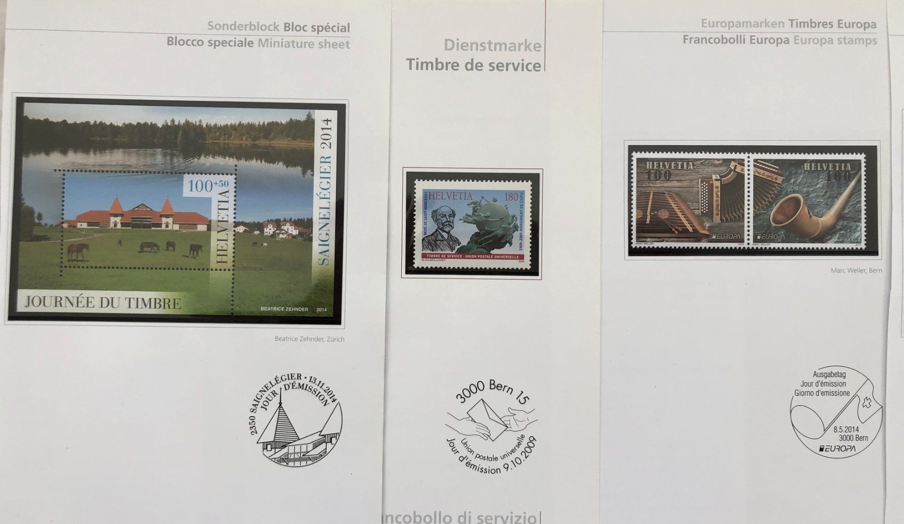 Tutti i francobolli: Schweiz - Briefmarken - Blocks** und Vignetten – Nuovo (secondo la descrizione) da Schaffhausen venduto da durruti 1