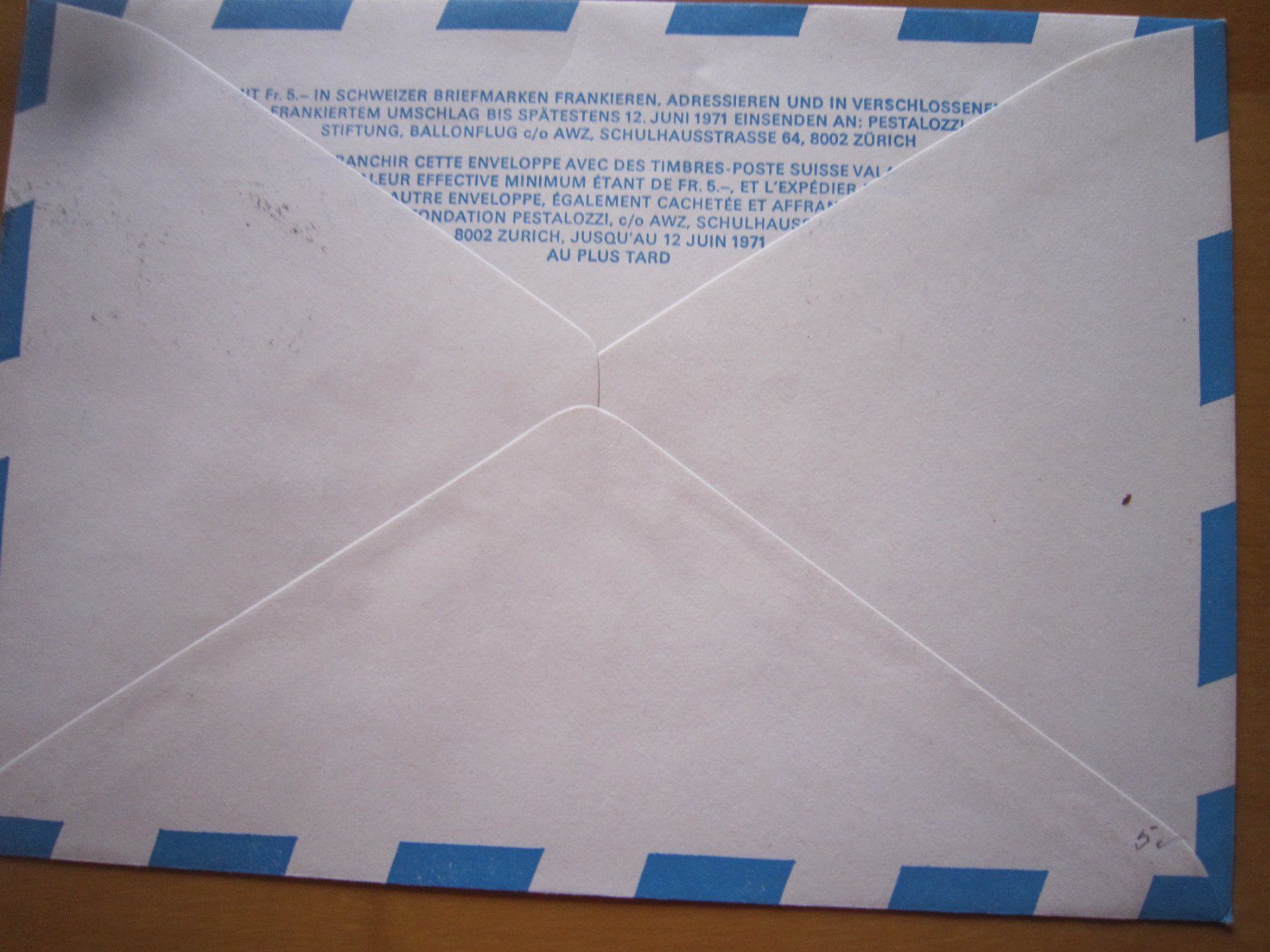 Tutti i francobolli: Ballonposto 1971 Stempel GRINDELWALD – Usato da Giubiasco venduto da sal_9j6w 3