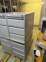 schöner 4er Metall Schubladenstock II mit Schlüssel