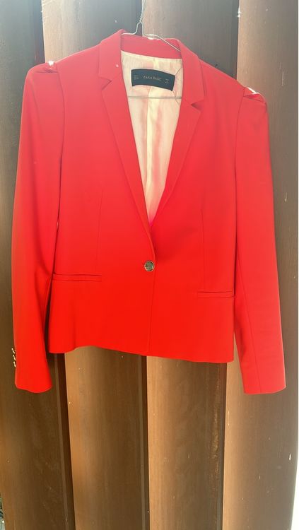 Zara Giacche: Zara Basic bright red blazer, size L, like new condition! – Nuovo (secondo la descrizione) da zurich venduto da sel_tvq7 1