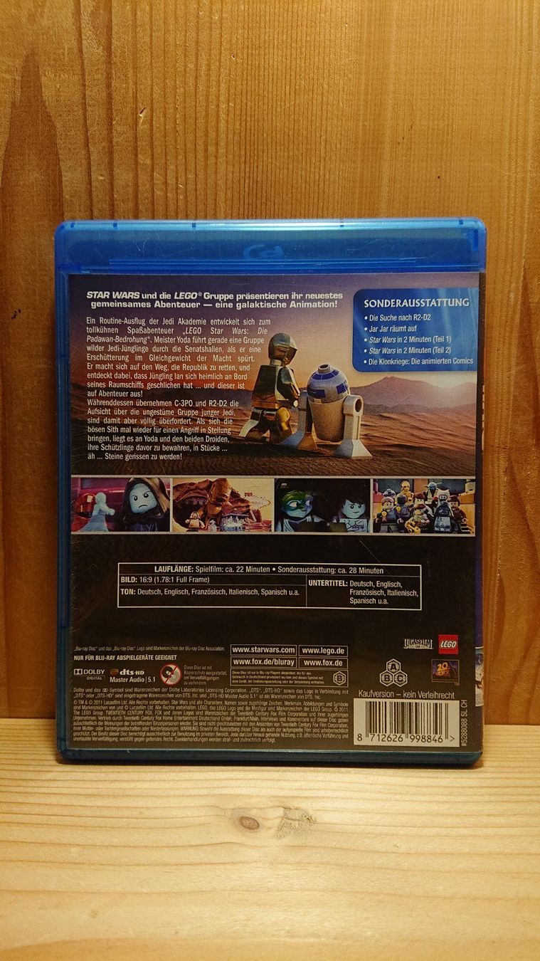 Tutti i DVDs: LEGO STAR WARS DIE PADAWAN-BEDROHUNG Blu-Ray – Usato da Wilderswil venduto da Exebub 1