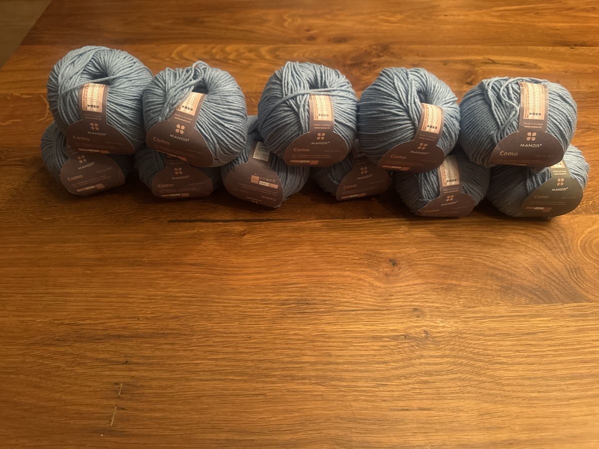 Lana: Wolle Manor Como, 11 x 50 g, hellblau, – Nuovo e nell'imballaggio originale da Unterentfelden venduto da Loonah 1