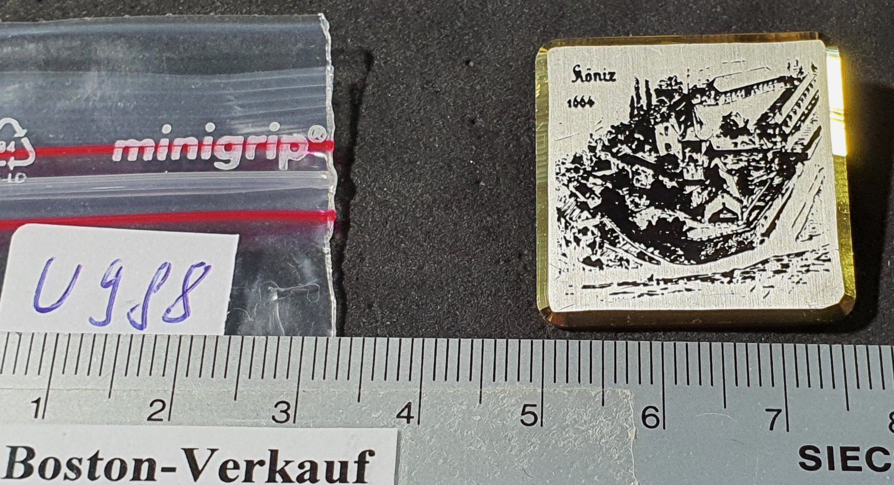 Spille & Fermagli: U988 - Brosche Köniz Ansicht von 1664 – Usato da Reinach BL venduto da Boston-Verkauf 3