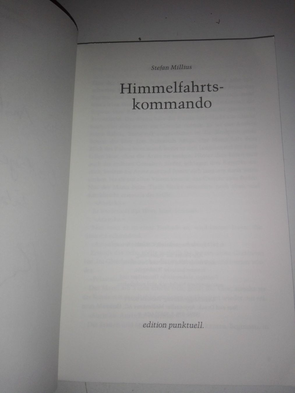Libri: Himmelfahrtskommando signiert von Millius Stefan limitier... – Usato da St. Gallen venduto da elk2020 2