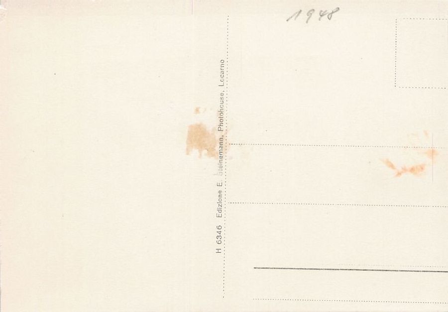 Cartoline postali: Verdasio, Centovalli, datiert 1948 – Usato da Frauenfeld venduto da POML 1