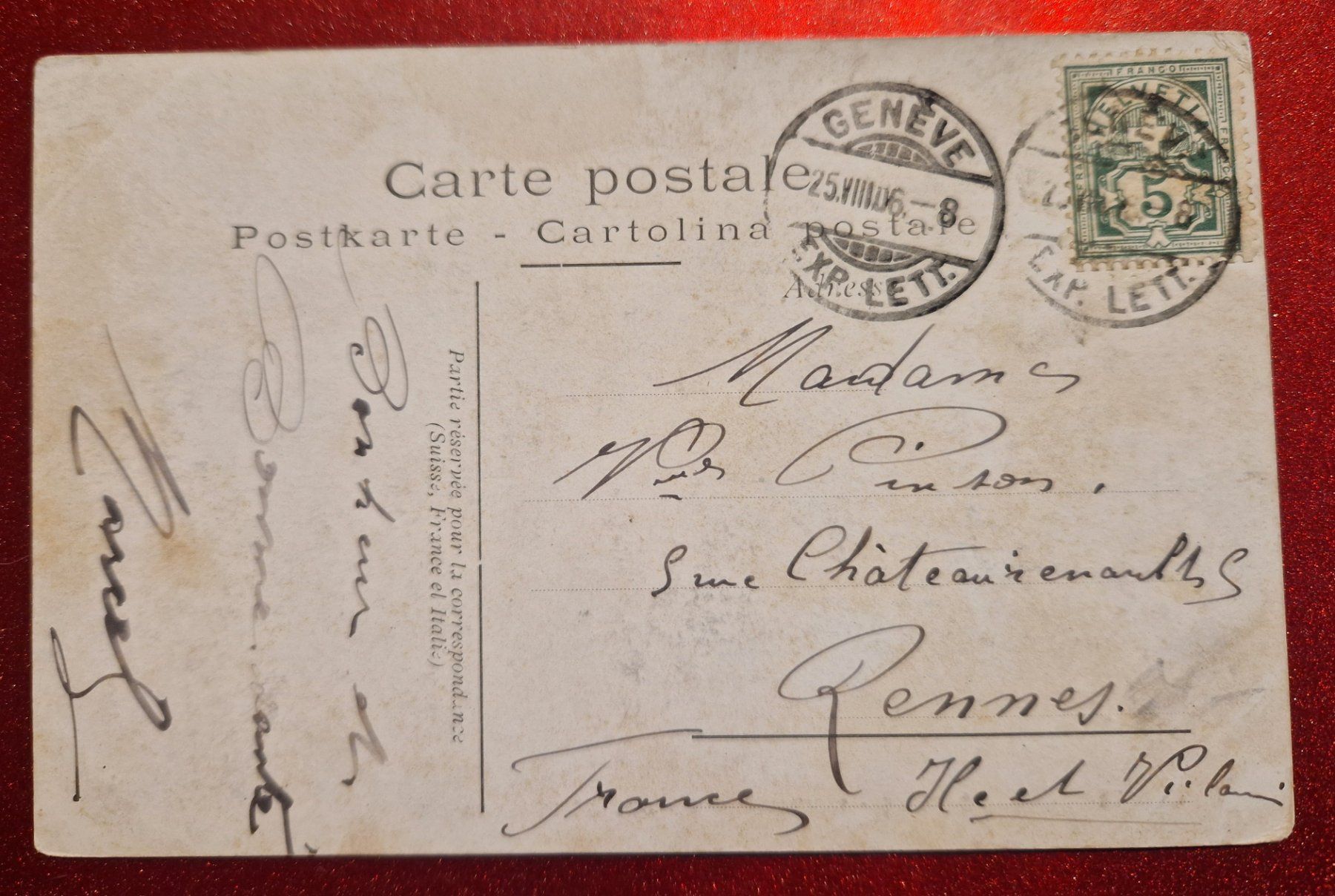 Cartoline postali: Genf - Monument Brunswick 1906 – Usato da Melchnau venduto da Arthurius 1