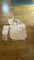 Badeponcho mit Kapuze und Beutel rosa neuwertig