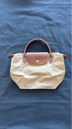 Handtasche Longchamp Le Pliage - Grösse S, beige