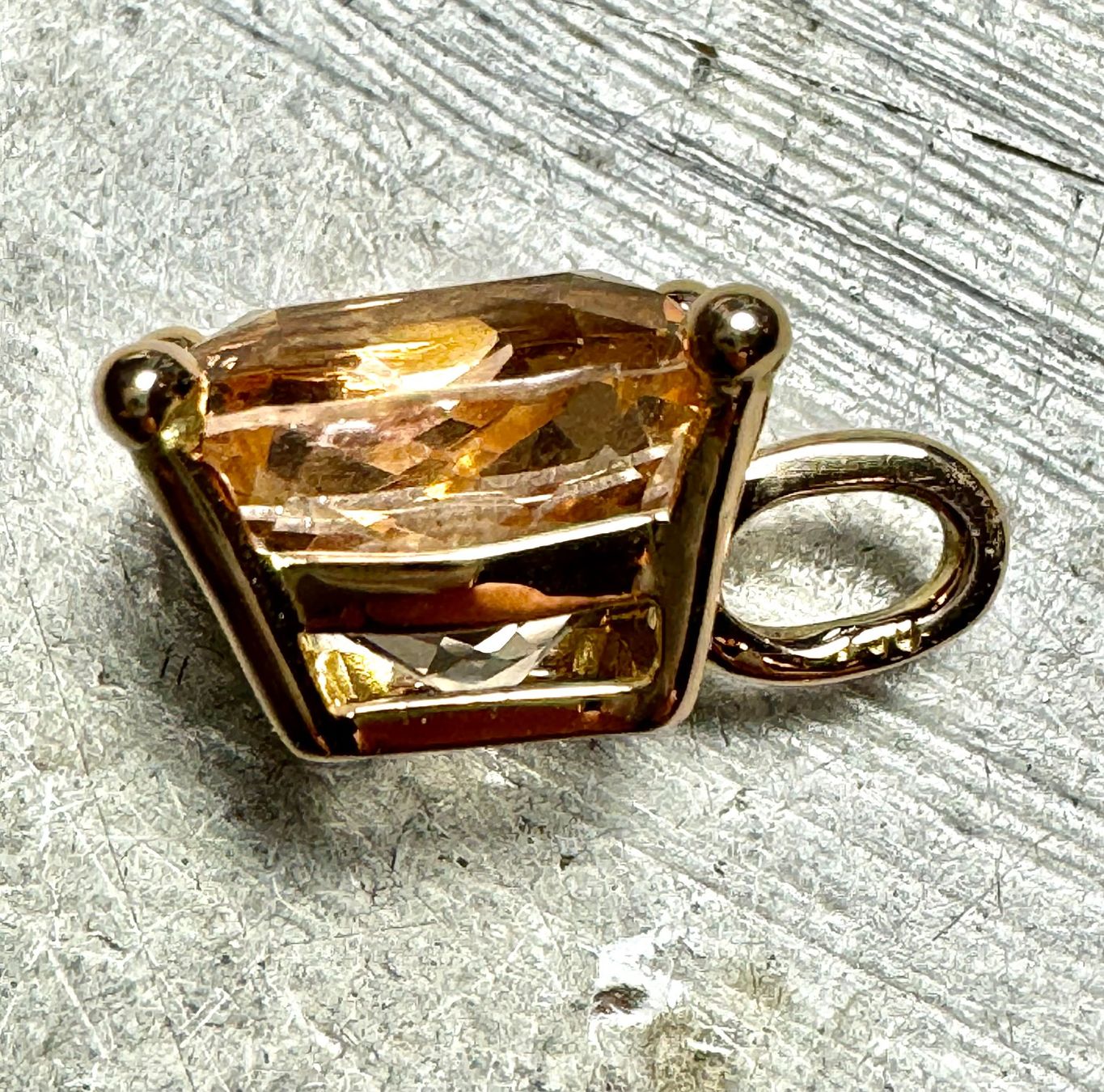 Ciondoli: Magic Morganit - Rotgold-Anhänger und Edelstein – Nuovo e nell'imballaggio originale da Jona venduto da Herzschmiede 5