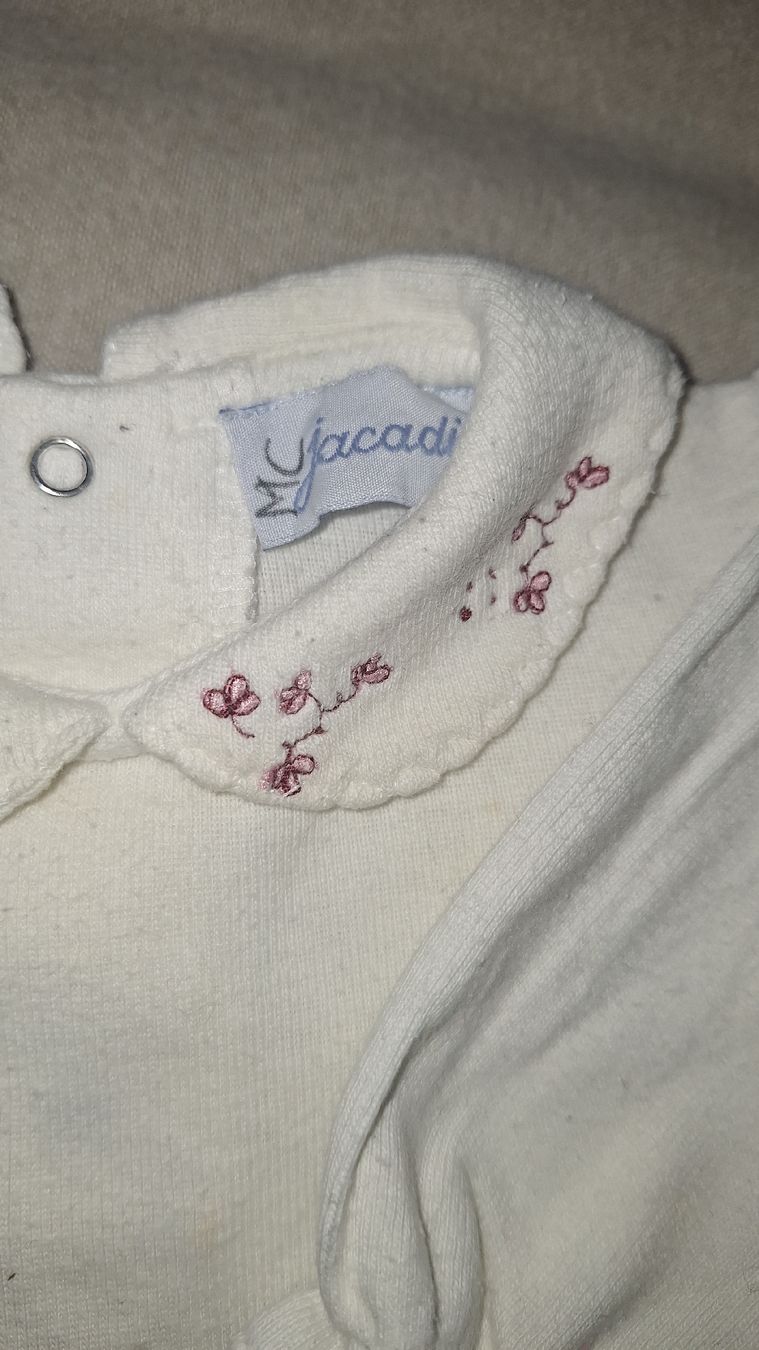 Jacadi Biancheria intima: Jacadi Body bébé coton, taille 67 cm, col brodé – Usato da Jussy venduto da lia_sb7q 1