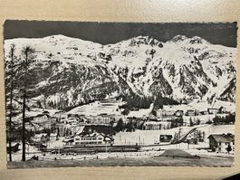 Ansichtskarte von Pontresina GR mit Schafberg 1963