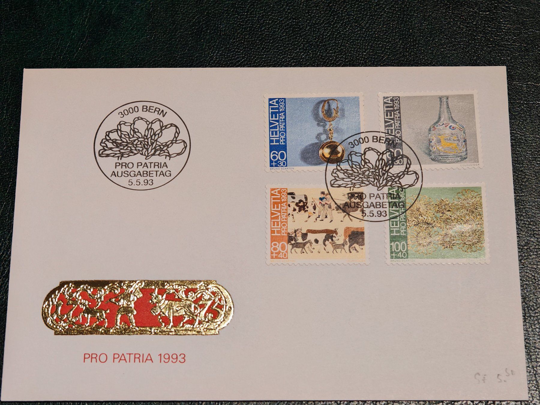 Tutti i francobolli: Ersttagsbrief, Pro Patria, 1993, Bern – Usato da Zuerich venduto da Antiquarium