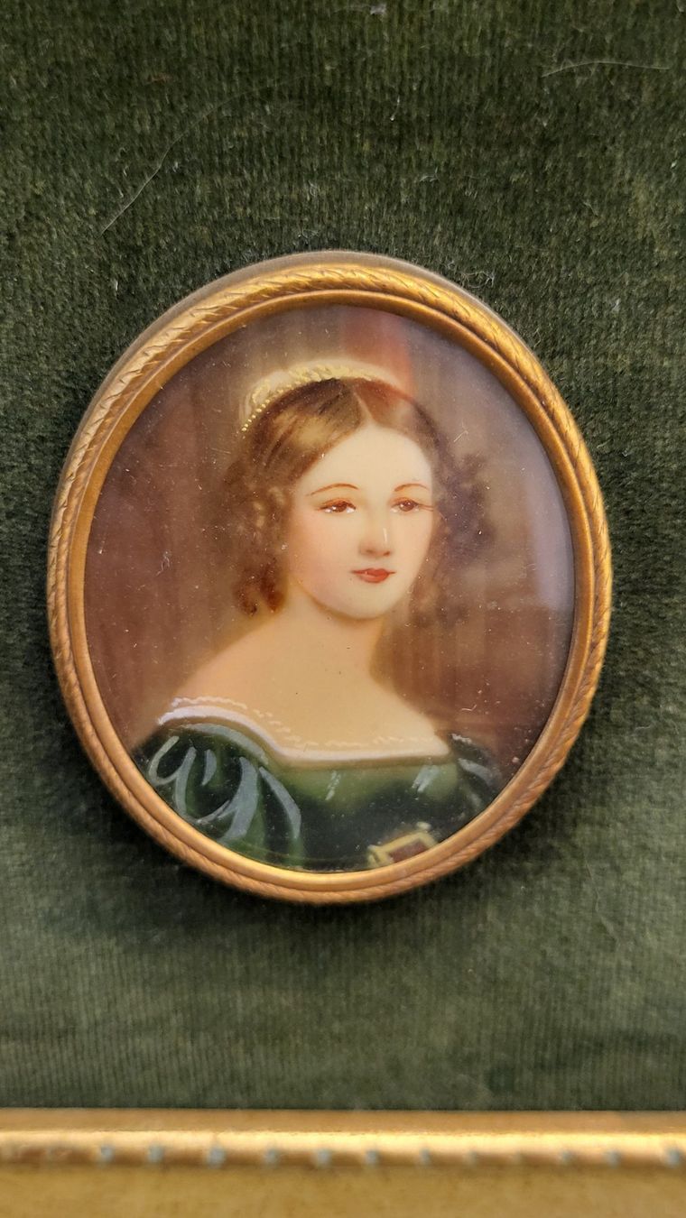 Gemälde: Miniatur-Bildli "Anna Hillmayer" – Gebraucht aus Basel von spinne02