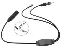 Adaptateur d'antenne DIN -> DIN + SMA (AM/FM/RDS, DAB+)