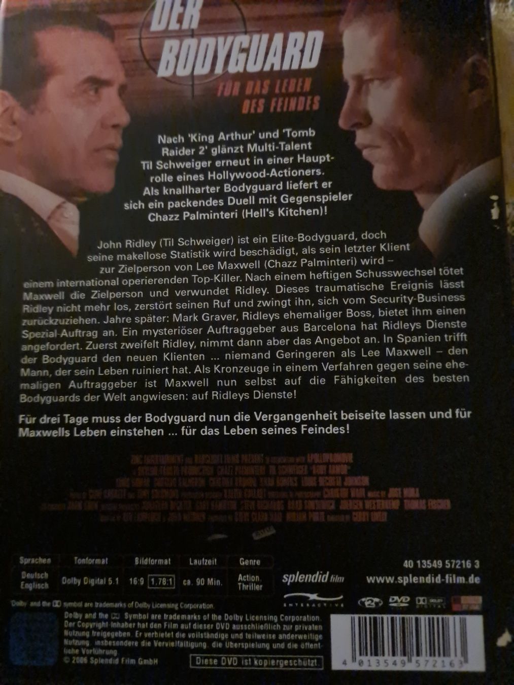 Tutti i DVDs: Der Bodyguard Steelbook(DVD) – Usato da Laupen ZH venduto da chefdom 1