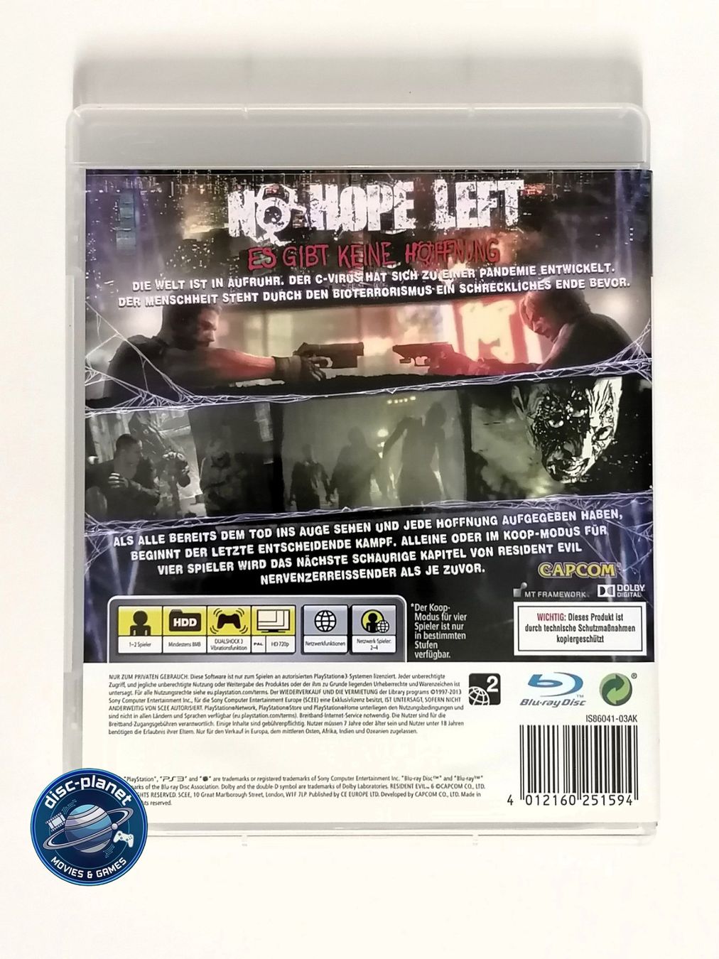 Sony Giochi: PS3 - Resident Evil 6 (2012) – Usato da Embrach venduto da disc-planet 2