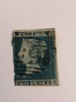 Two Pence Blue 1855