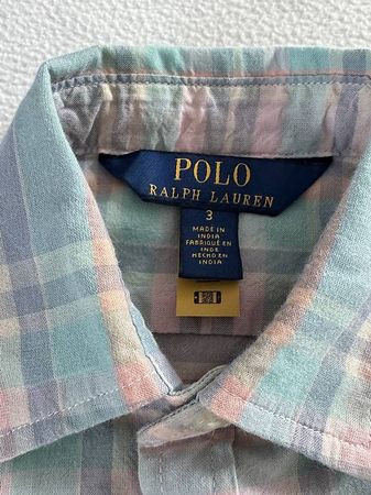Pastellfarbenes Blusenkleid von Polo in Grösse 3