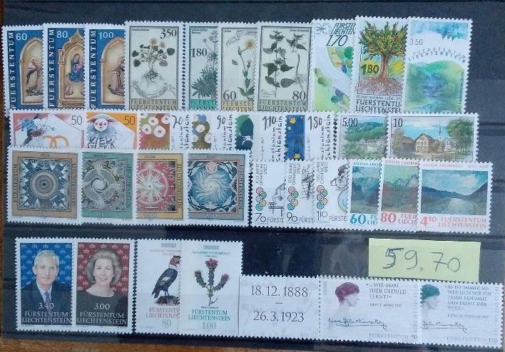 Tutti i francobolli: Briefmarken Liechtenstein postfrisch Fr. 269.95 – Nuovo (secondo la descrizione) da Basel venduto da TokenID1 7