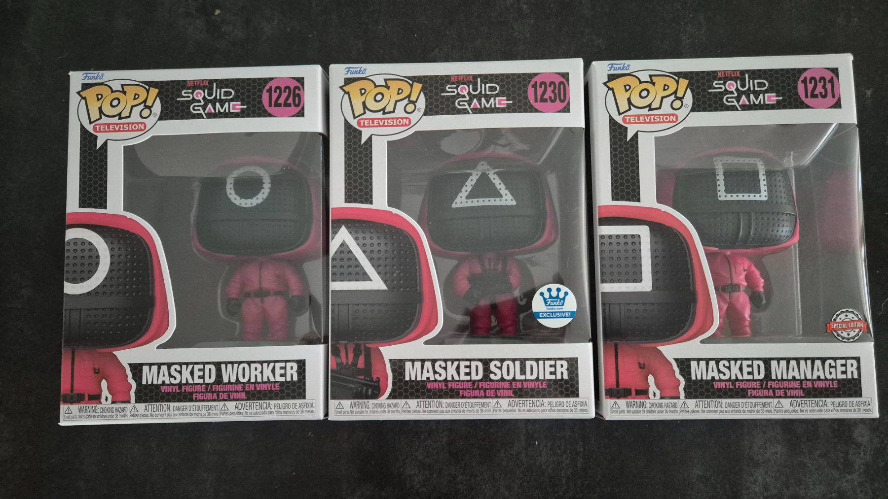 Funko Statuette: Funko Pop Squid Game Masked Worker/Soldier/Manager – Usato da Freienstein venduto da Murloc
