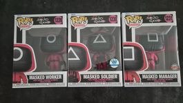 Funko Pop Squid Game Masked Worker/Soldier/Manager