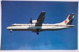 Postcard ATR72-212 ASA