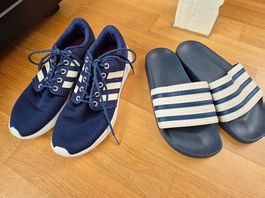 Sportliche adidas Cloudfoam Schuhe Gr. 40 & Adiletten