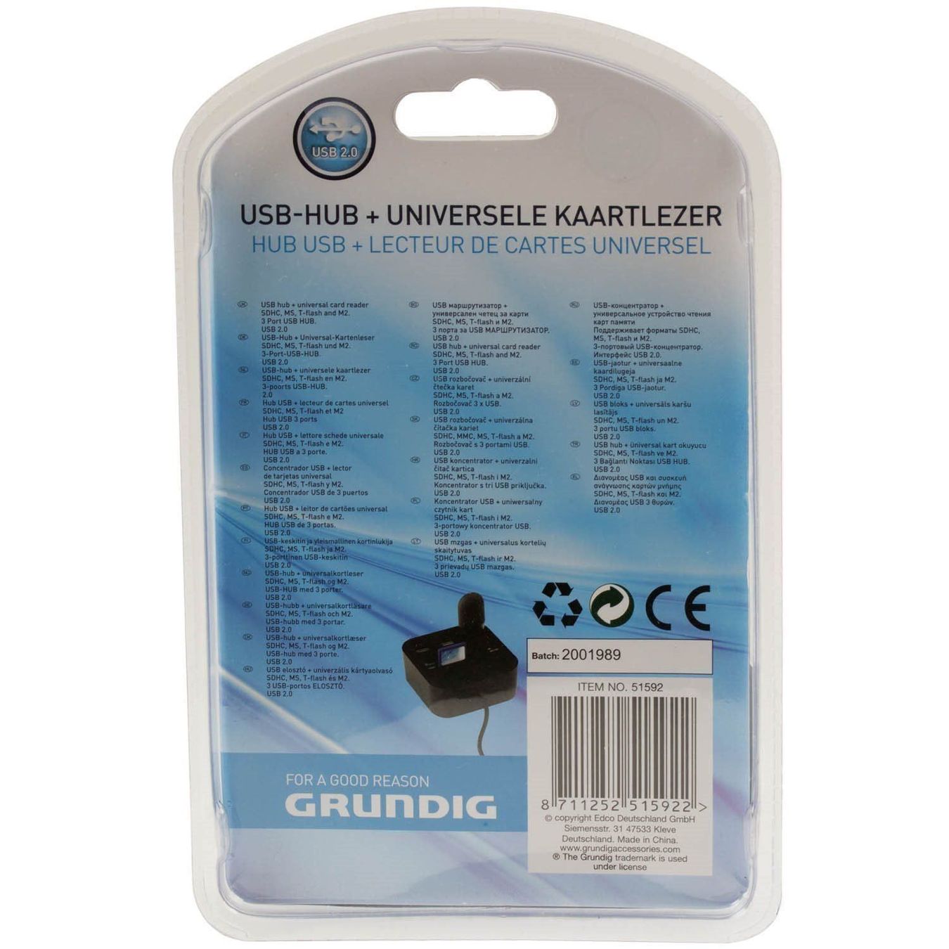 Hub & Switch: USB Hub Kartenleser Card-Reader Grundig – Nuovo e nell'imballaggio originale da Oberglatt ZH venduto da Mrf808 2