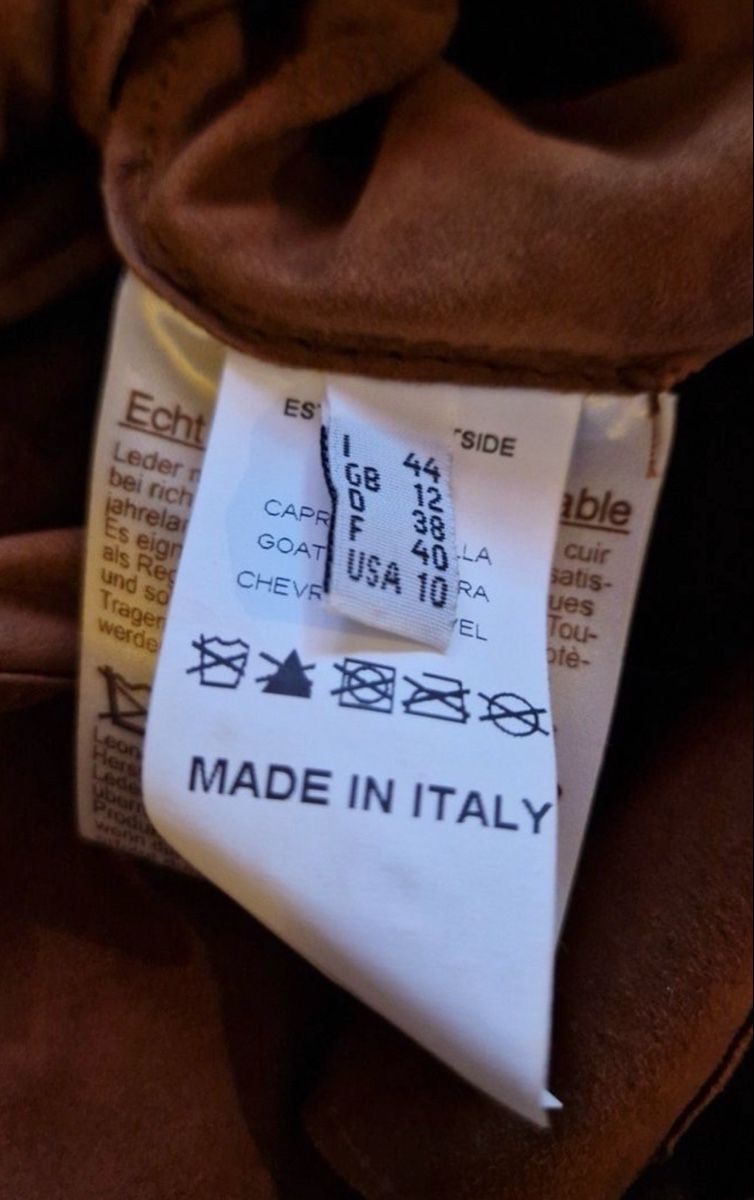 Jacken: Leonardo Suede Leather Jacket, Size 38 Made in Italy – Gebraucht aus Zürich von Heisenberg27 5