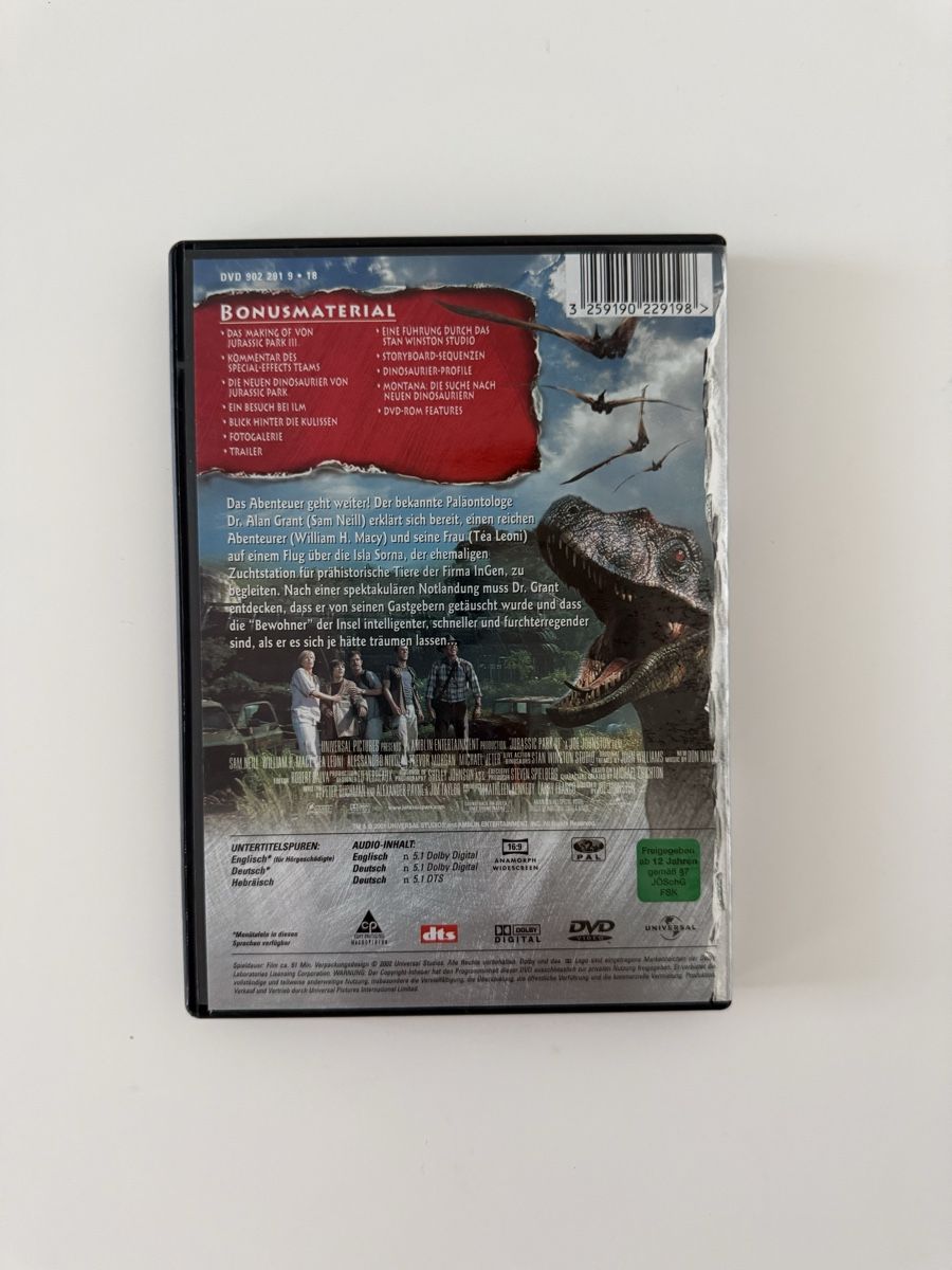 Alle DVDs: Jurassic Park 3 DVD – Gebraucht aus Couvet von Aura_aura 2