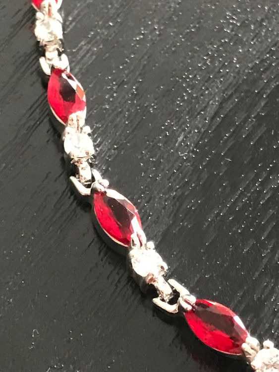 Autres bijoux: Schmuckset in rot, Halskette, Anhänger, Armband, Ohrringe, – D'occasion à Sirnach par primo.si 7