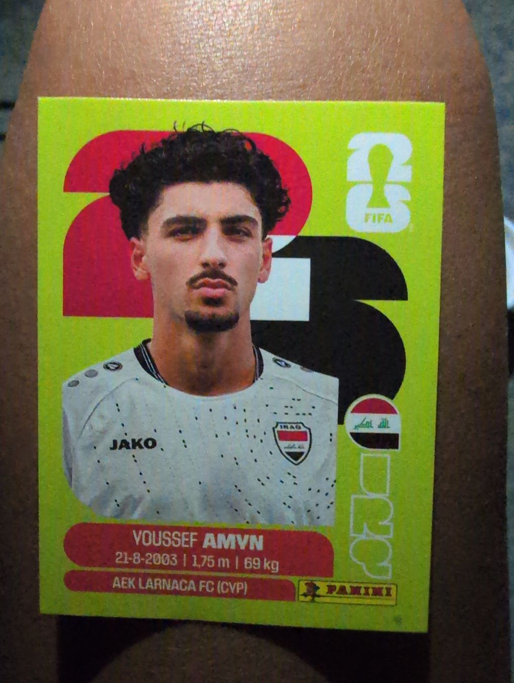 Panini Sammelbilder & Trading cards: Youssef Amyn IRQ 14 – Neu und originalverpackt aus Lausanne von KarolyneBaiao