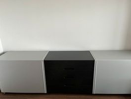 Sideboard Kombination schwarz grau gebraucht guter Zustand