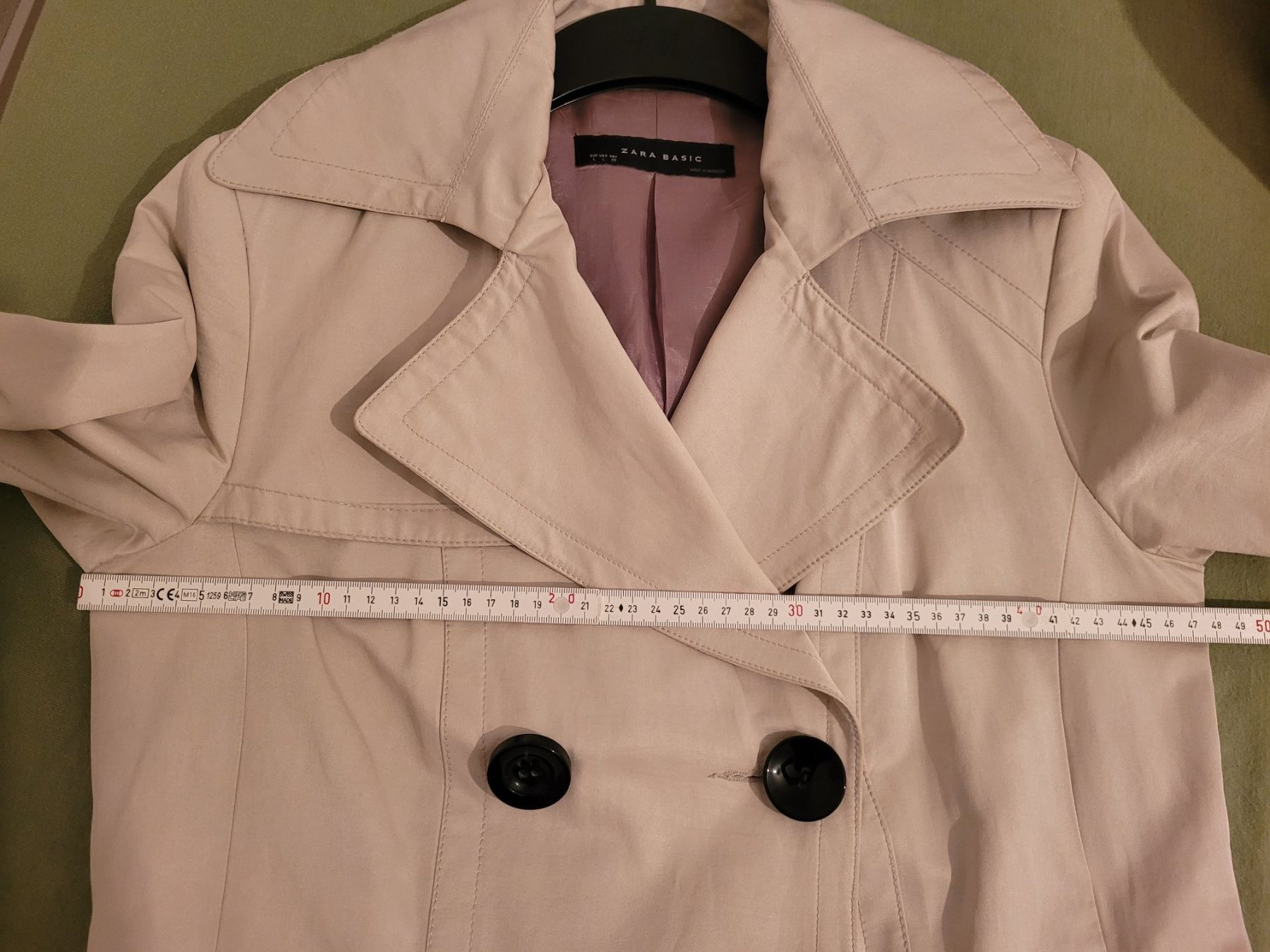 Zara Cappotti: Zara Basic Trenchcoat Beige Grösse L - Zeitlos & Elegant – Usato da Dübendorf venduto da LGDE 5