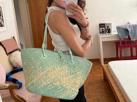 Borsa estiva in paglia, nuova! Perfetta per la spiaggia