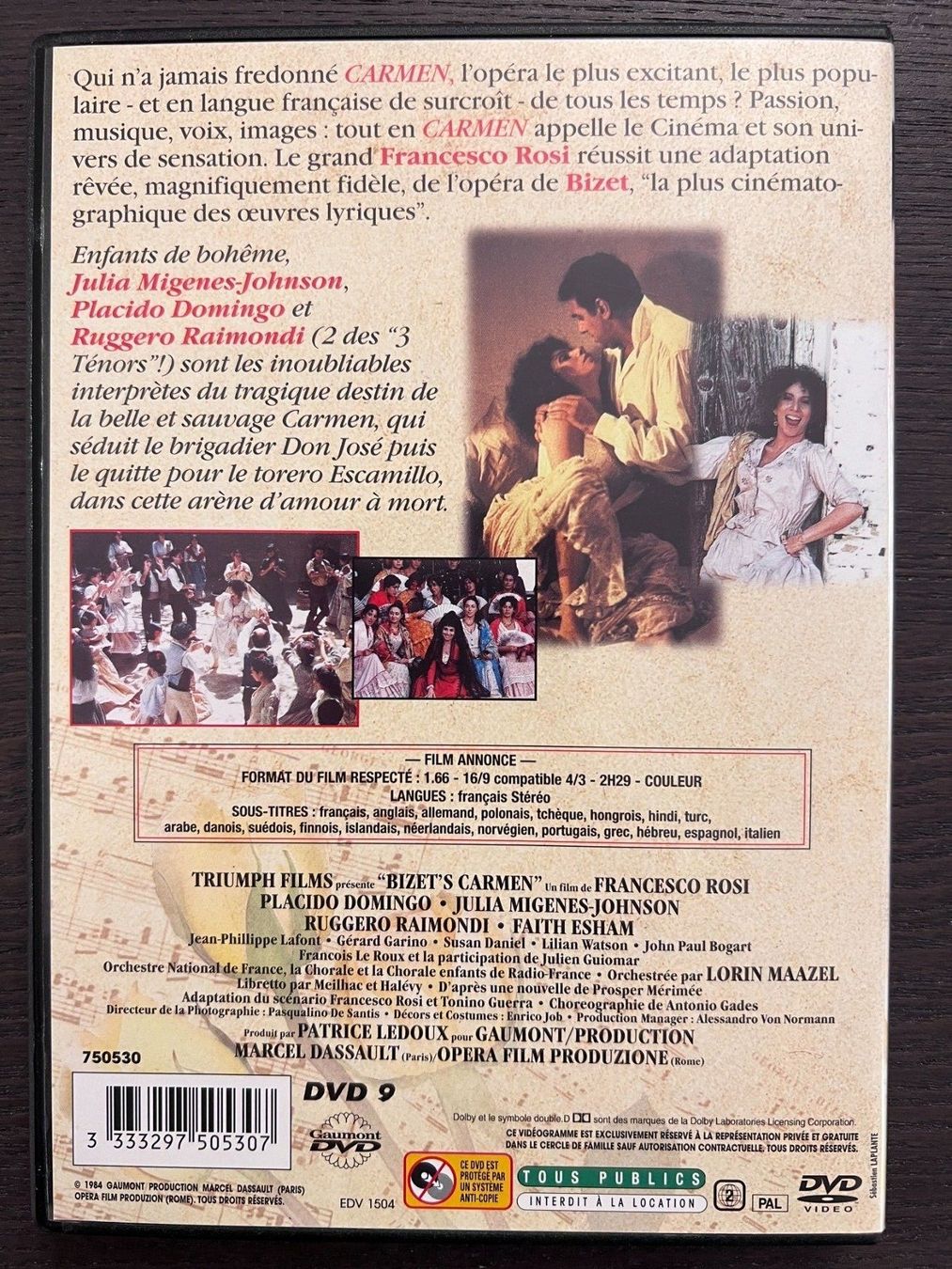 Tutti i DVDs: Carmen ( Französisch ) – Usato da Zürich venduto da FilmFreunde 1