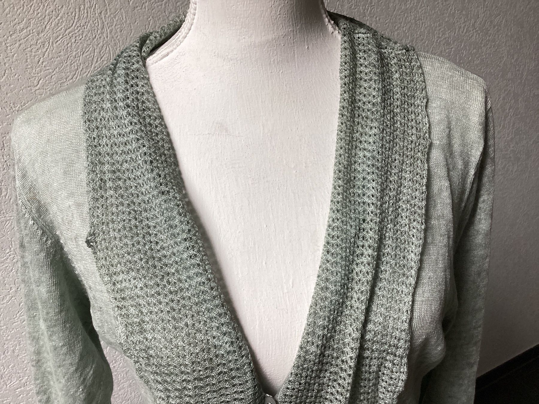 Nile Giacche: NILE wunderschönes Strickjacke Damen hellgrün Gr. S Leinen – Usato da Homberg b. Thun venduto da Homata 2