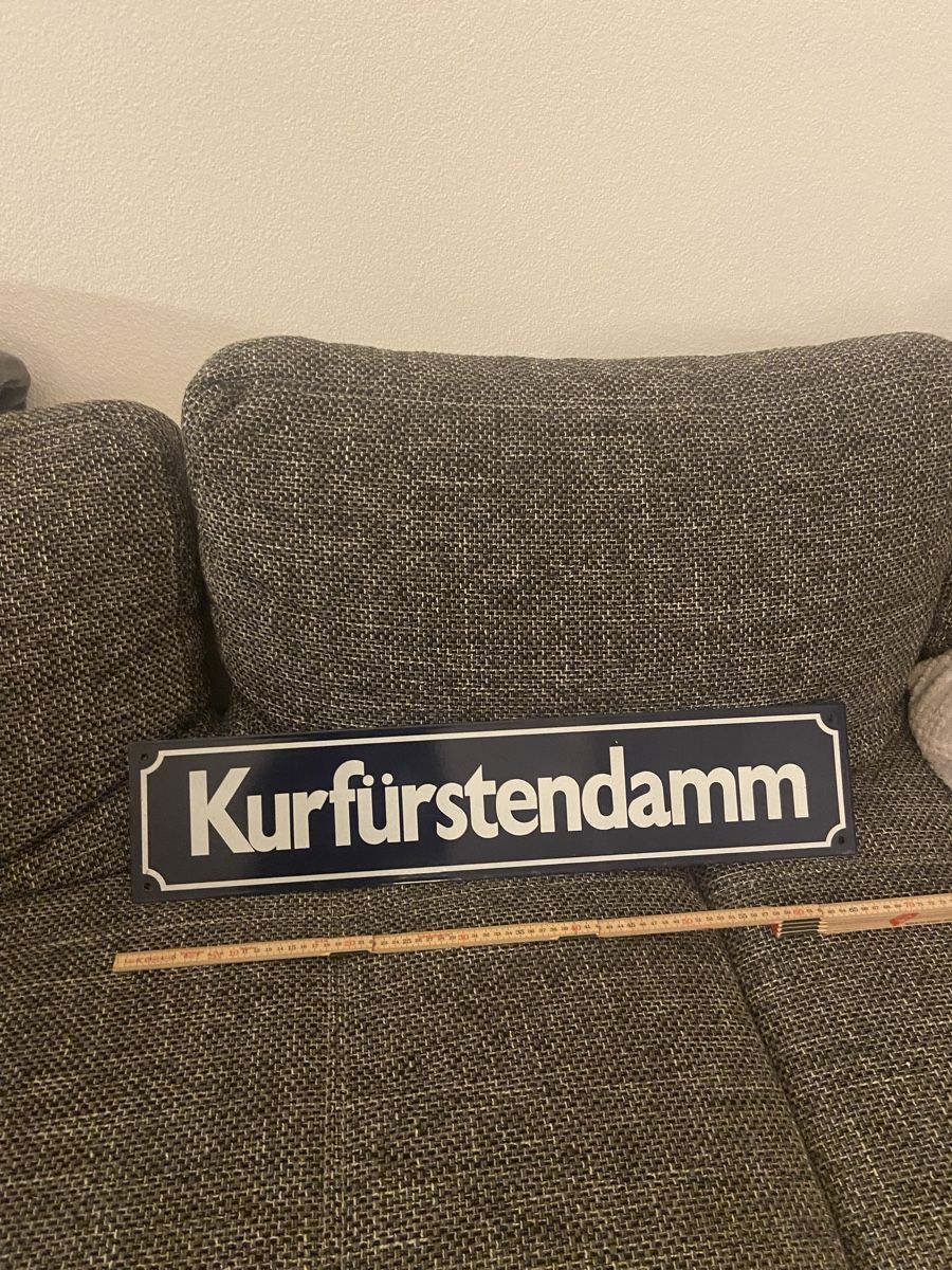 Insegne: Emailschild "Kurfürstendamm" Berlin – Usato da Oberbuchsiten venduto da Rufus2701