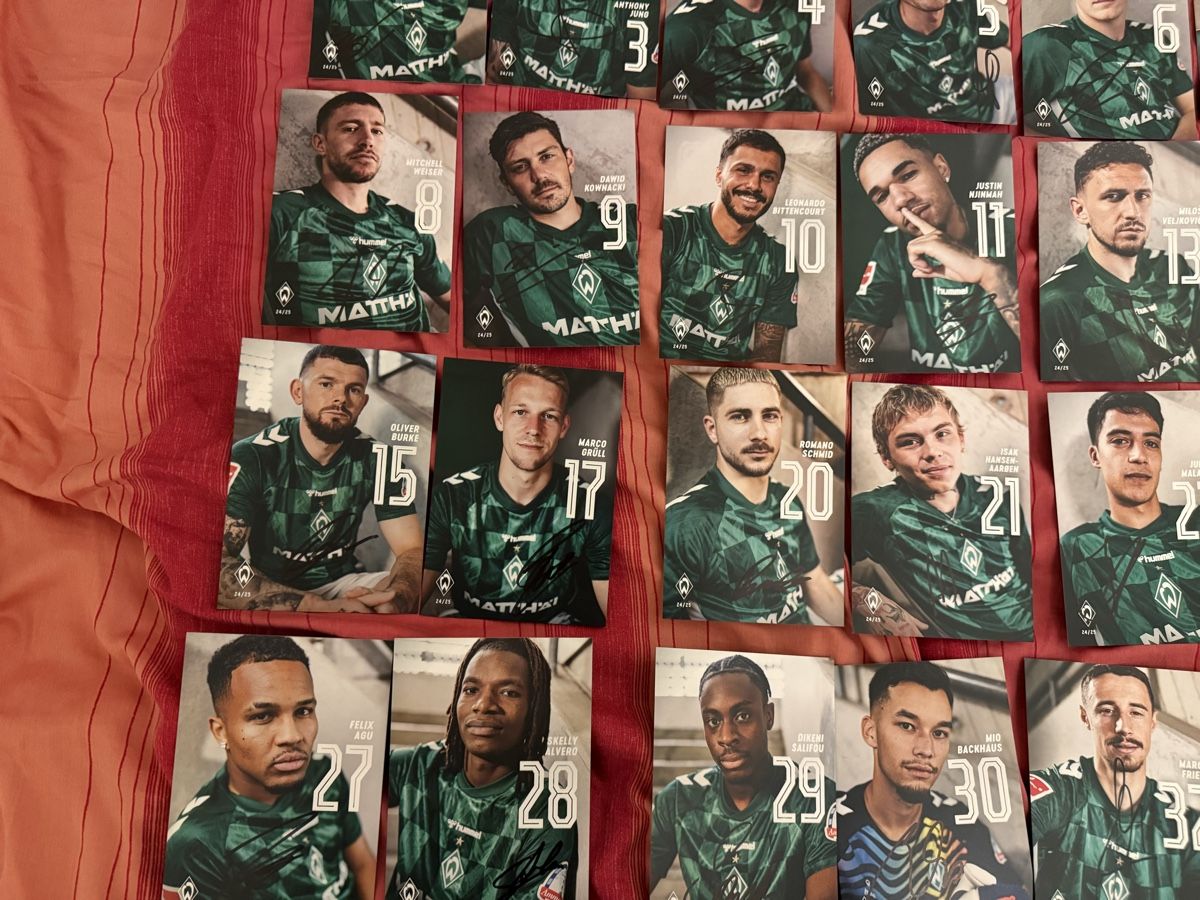 Autographes: Autogrammkarten Werder Bremen signiert – D'occasion à Rüschlikon par Andi_2000 2
