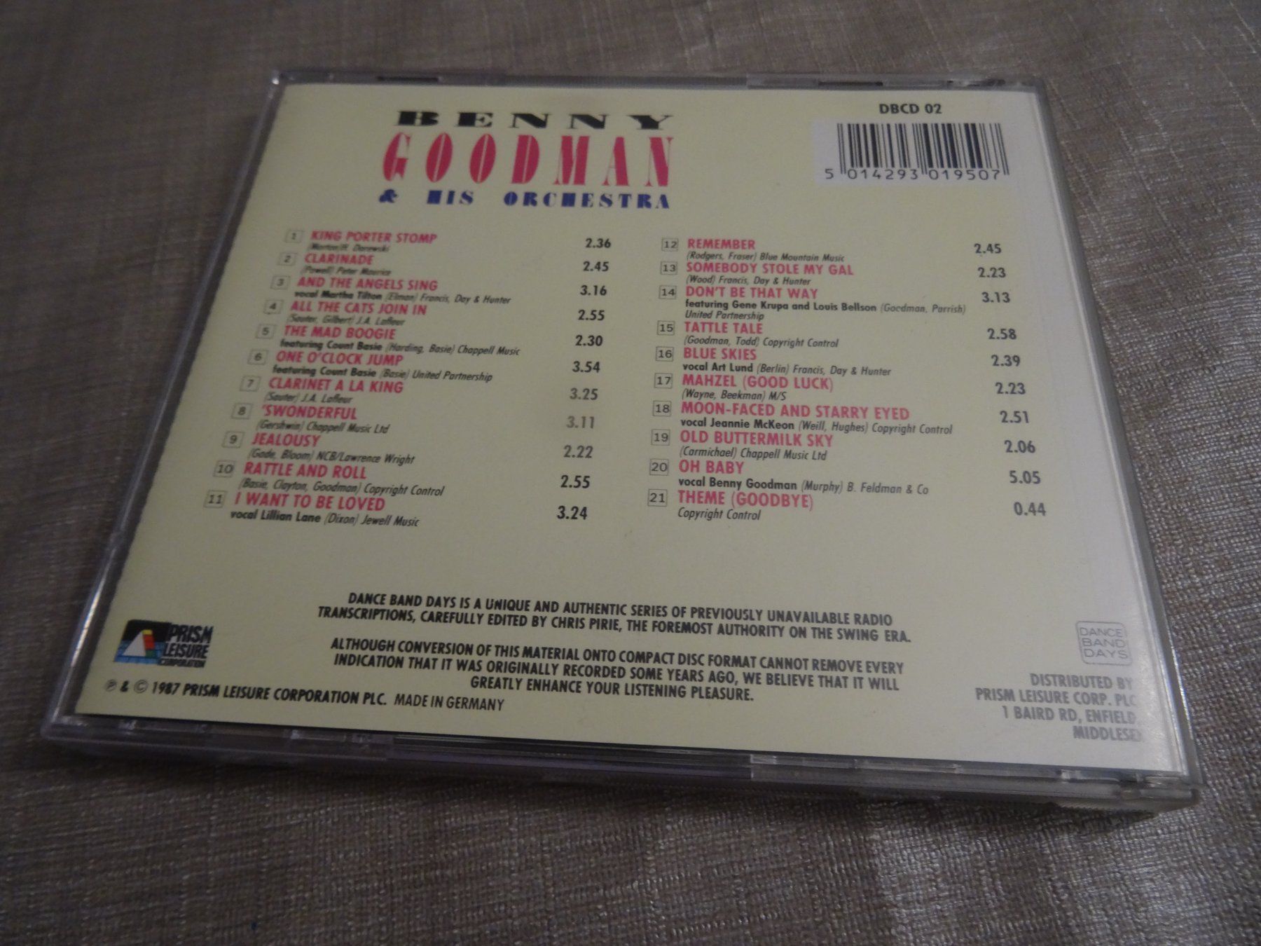 CD: Benny Goodman CD - King Porter Stomp CD – Usato da Olten venduto da Disc-Ausverkauf 1