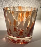 Superbe verre ou pot à crayons en verre soufflé