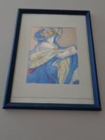 Glänzender Kunstdruck - Dame hinter Glas