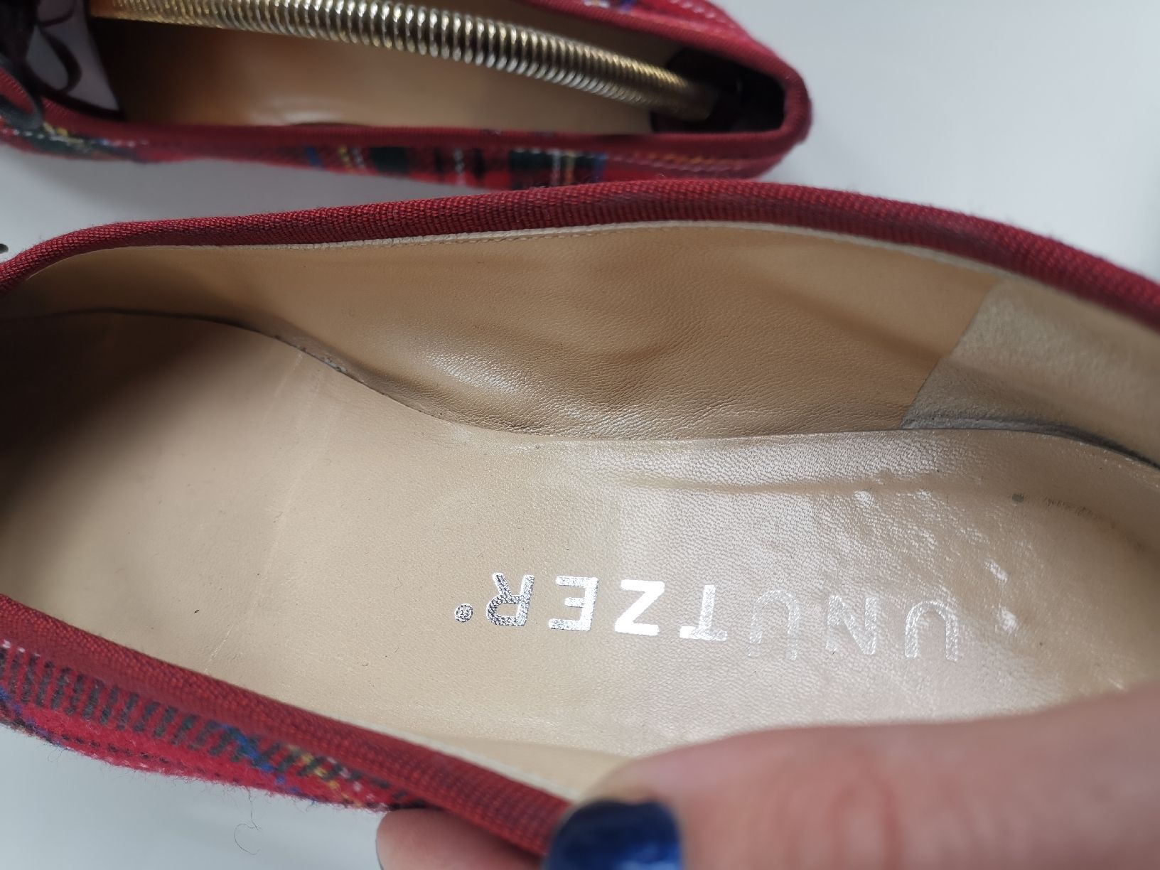 Scarpe da donna: Unützer Ballerina, Karo – Usato da Uerikon venduto da pink_flamingo 1